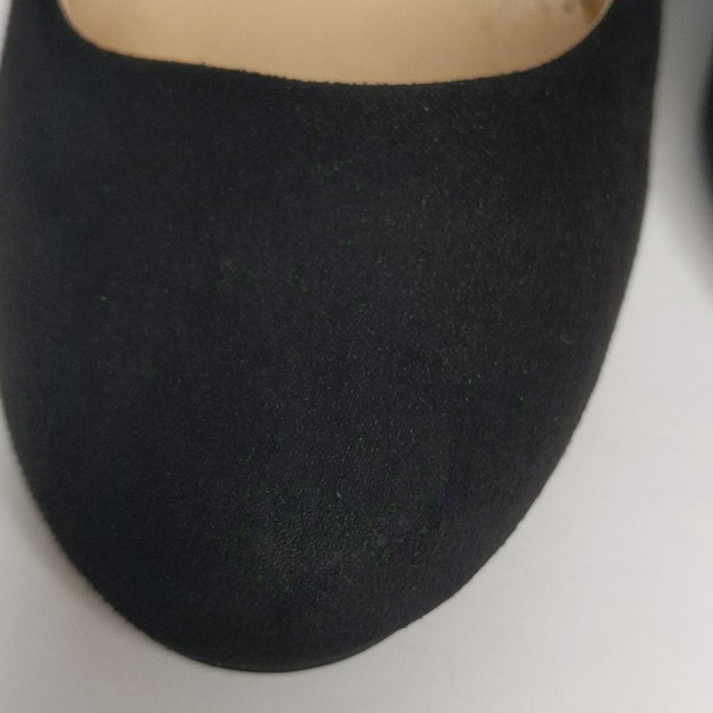 QUPID heel BLACK Faux Suede Size 6 - Picture 3 of 16